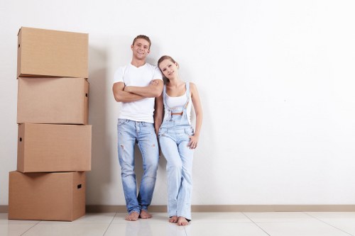 Mobile self storage unit delivered in Haroldwood for convenient loading