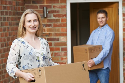 Local removals team preparing a move in Haroldwood