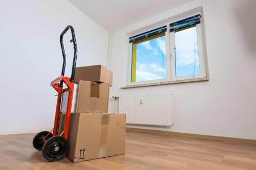 Careful packing materials used for fragile items during removals